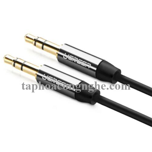 Ugreen 30555 3M màu Đen Cáp âm thanh 2 đầu 3.5mm dương mạ vàng AV139 30030555